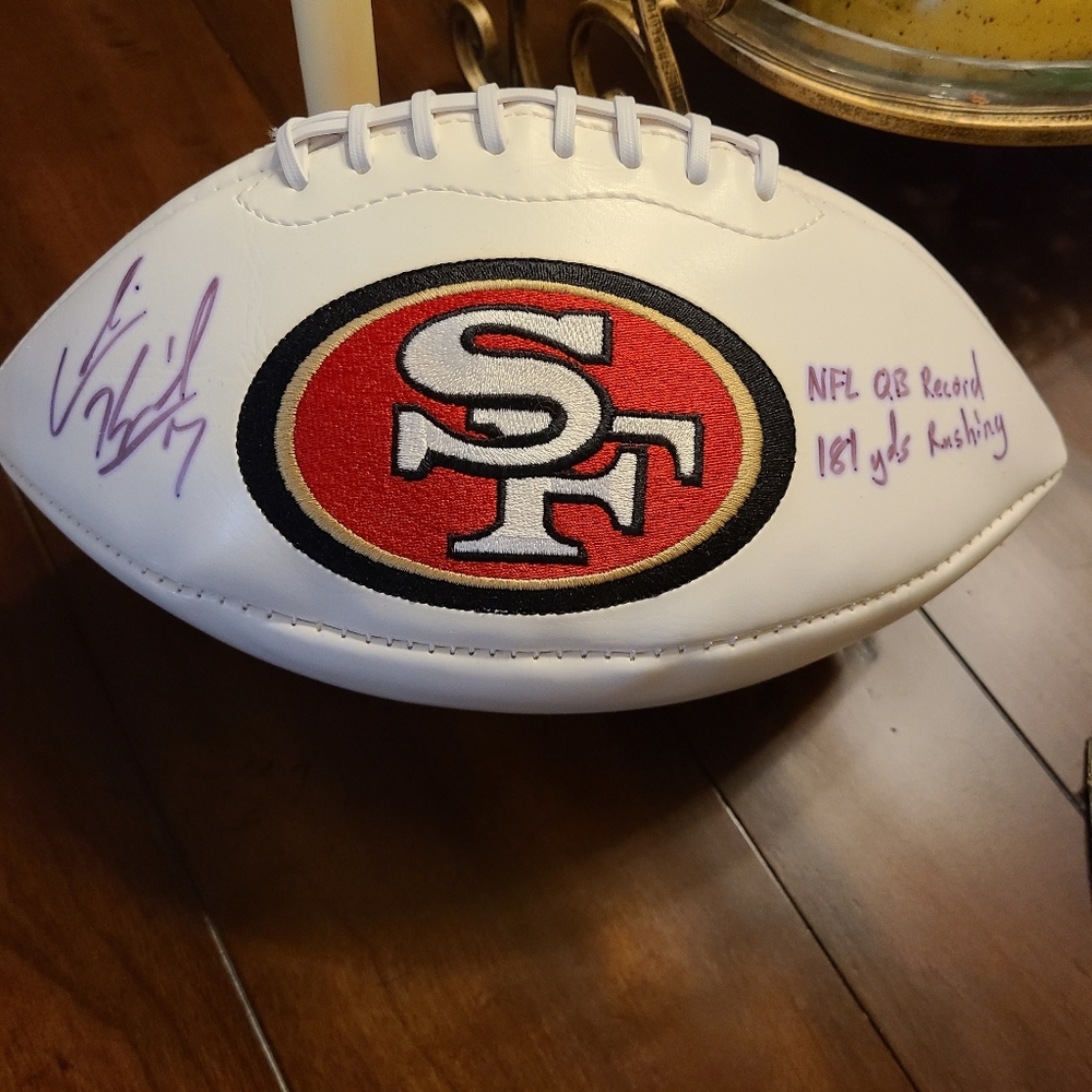 Colin Kaspersky Autographed Football